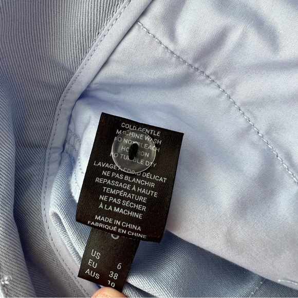 Magali Pascal NWT Women's Blue High Waist Cuffed Shorts size Small - Picture 6 of 6